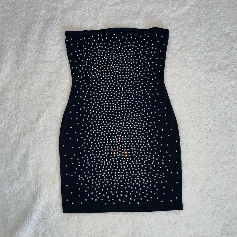 Bedazzled mini dress